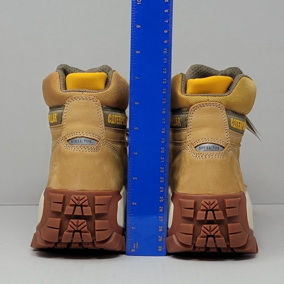 Caterpillar Men's Invader Hi Steel Toe Boots Honey Reset P91286 Size 11.5 New - Picture 7 of 12